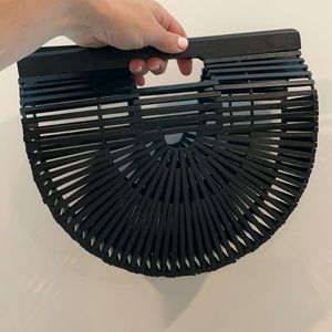 Cult Gaia Small Arc bag black